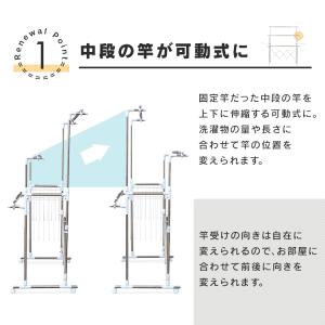 室内物干し 物干し 室内 洗濯物干し 大容量 ...の詳細画像5