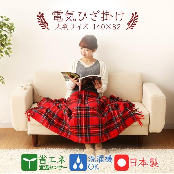 電気毛布 140×82cm ひざ掛け 洗える ダニ退治 節電 キャンプ 電気代 毛布 丸洗い 電気ひ...