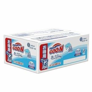 おしりふき グーン 肌にやさしい つめかえ用 詰替え お尻拭き まとめ買い おむつ オムツ 70枚×12P 赤ちゃん ベビー用品 GOON 大王製紙 (D)｜unidy-y