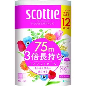 トイレットペーパー スコッティ 4個セット フ...の詳細画像1