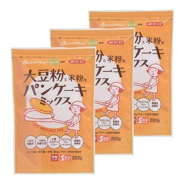 (3袋)みたけ食品 大豆粉と米粉のパンケーキミックス みたけ食品 (D)【メール便】