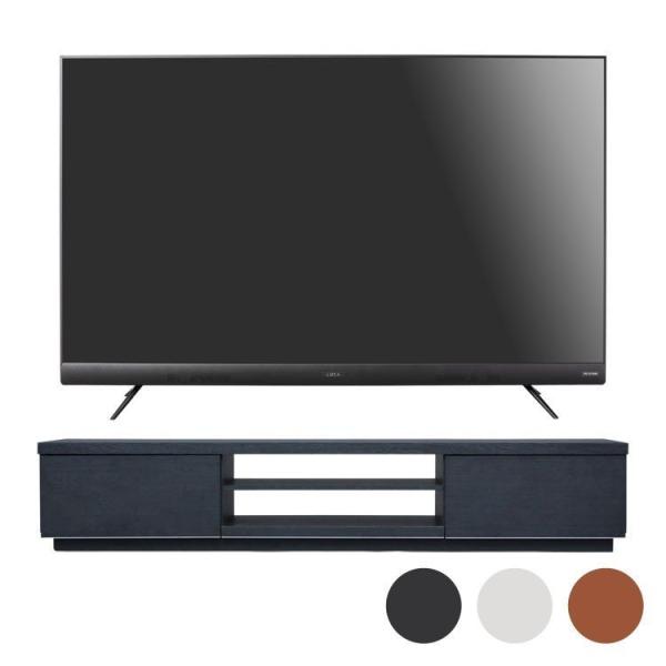 テレビ テレビ台 セット おしゃれ 4Kテレビ 55型 音声操作 テレビ台BAB150 アイリスオー...