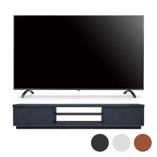 テレビ テレビ台 セット おしゃれ 4Kテレビ 65型 音声操作 テレビ台BAB150黒 アイリスオ...