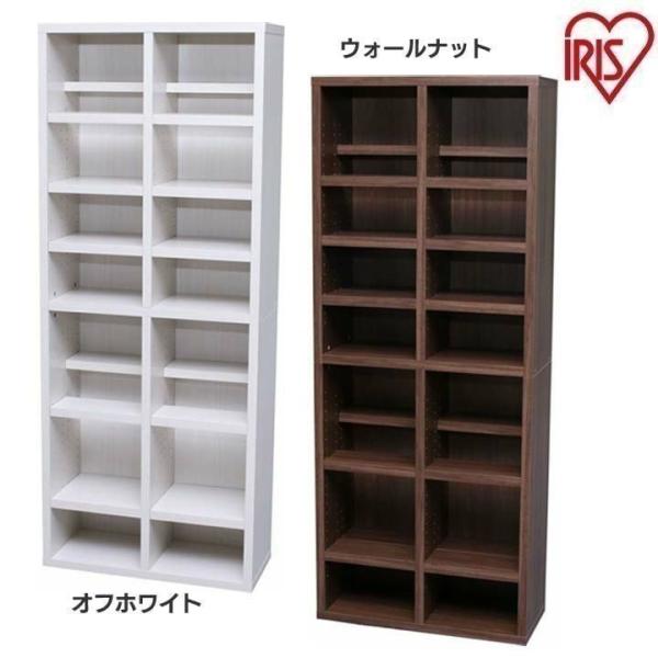 本棚 おしゃれ 大容量 北欧 書棚 棚 スライド ブックシェルフ BKSW-1875 全2色 アイリ...