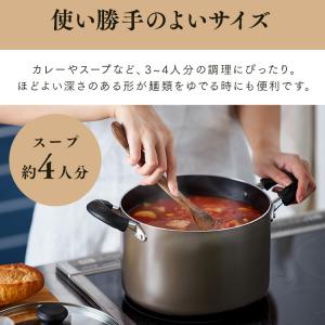 両手鍋 ダイヤモンドコート 両手なべ 22cm...の詳細画像2