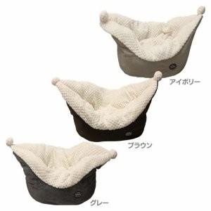 在庫限り 犬 ベッド ペット パピードリーム ボートベッド Sサイズ サンメイト (D) グレー ブ...