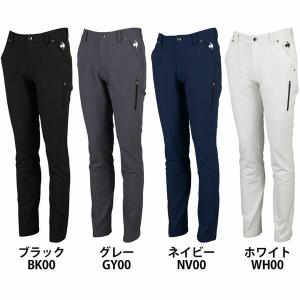 ゴルフパンツ メンズ 秋 冬 ゴルフウェア ストレッチ 裏起毛 ロングパンツ QGMSJD12 ルコックゴルフ (D)｜unidy-y