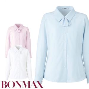 ボンマックス（BONMAX） ブラウス 事務服 RB4166 長袖 リボン付き ノー