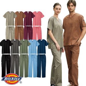 FOLK Dickies レディーススクラブ　上下セット Dickies（ディッキーズ） 上下セット スクラブ パンツ 7112SC 5036SC 食事介助商品