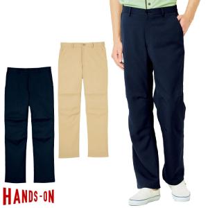 パンツ HL2685 レディース SS〜3L ベージュ チノパン 脇ゴム ズボン