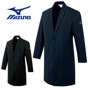 ミズノ ドクターコート 長袖 MZ-0309 男性用 メンズ ストレッチ 医療用白衣 ドクター 医師 病院 MIZUNO｜uniform-bt