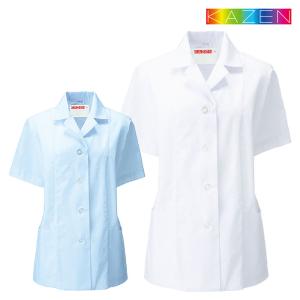 KAZEN（カゼン） コックシャツ レディス 630 ギンガムチェック 女性