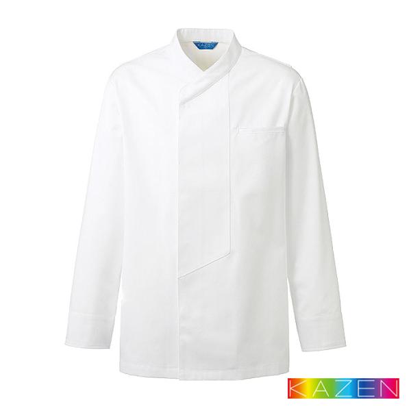 スタンドコート 669-70 メンズ 男性 長袖 コックコート ホワイト 和食 制服 キッチン 厨房...