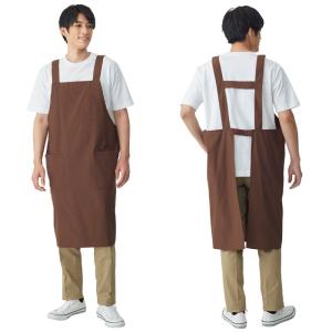 胸当てエプロン H型 大きいサイズ かぶり 撥...の詳細画像1