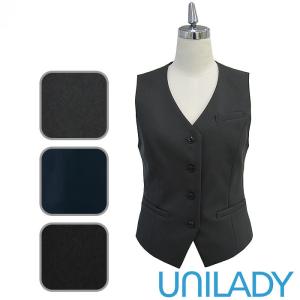 事務服 ベスト 安価 ストライプ オールシーズン ネイビー EAV