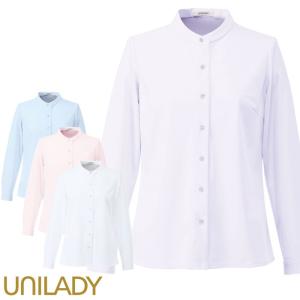 長袖ニットブラウス 事務服 ノーアイロン レディース U8121 UNILADY オフィスウェア 仕事服 制服 ユニフォーム 5〜15号｜uniform-bt