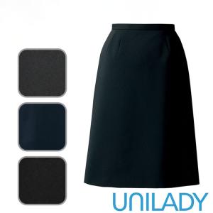 フレア スカート 事務服 U9338 ストレッチ オールシーズン ネイビー