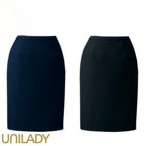 フレア スカート 事務服 U9338 ストレッチ オールシーズン ネイビー