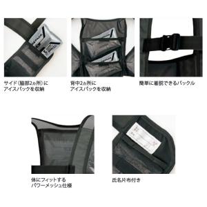 アイスベスト 保冷剤4個付き 保冷剤 4個収納...の詳細画像4