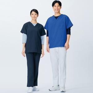 インナーTシャツ 233-05 スクラブの下に 男女兼用 七分袖 吸水速乾 医療 介護 飲食 KAZEN MEDICAL｜uniform-japan