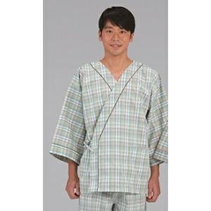 患者衣 225-23 院内着 甚平型 上衣のみ 男女兼用 七分袖