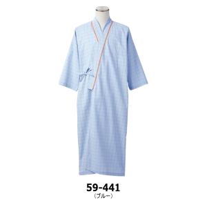 検診衣 59-441 患者衣 院内着 ガウンタ...の詳細画像1