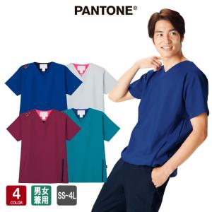 FOLK PANTONE CK702 スクラブ 白衣 男女兼用 医療用スクラブ 医療 メディカル クリニック デンタル 歯科 おしゃれ カラースクラブ フォーク｜uniform-japan