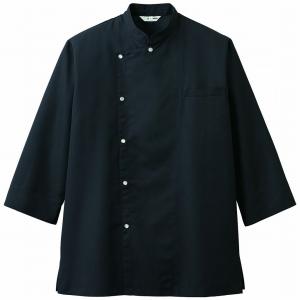 コックシャツ AS-7704 男女兼用 七分袖 透け防止 厨房服 厨房白衣 コック服 飲食 レストラン カフェ キッチン 調理服 チトセ arbe｜uniform-japan