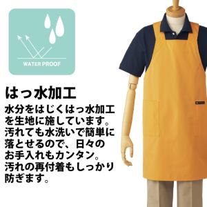 エプロン T-134 胸当てエプロン 撥水加工...の詳細画像5