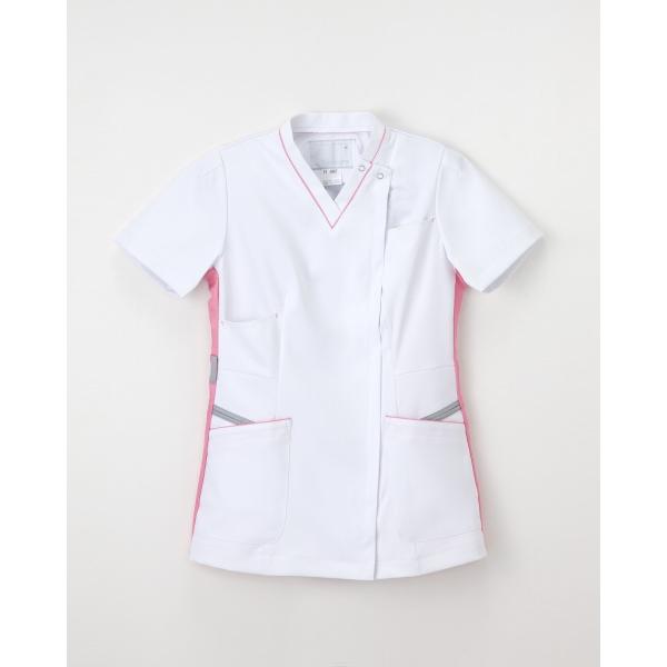 ナガイレーベン スクラブ 医療 白衣 看護 介護 レディース 半袖 FT4597