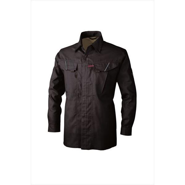 ジーベック XEBEC 7563 長袖シャツ 通年 メンズ 男性 作業服 作業着 ワークシャツ