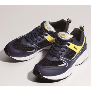 静電スポーツシューズ 85805 XEBEC 紐 先芯なし 厚底 黒 白 ネイビー