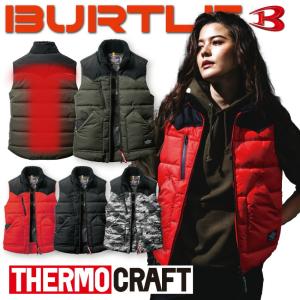 バートル BURTLE 防寒 ベスト 服のみ メンズ レディース 秋 冬 撥水 防汚 サーモクラフト 電熱 パッド 5024 作業服 倉庫 建築 運送 大工 農業