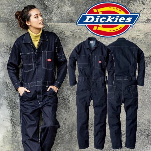 ツナギ 作業服 Dickies ディッキーズ つなぎ D-756 メンズ レディース 春 夏 秋 冬...