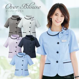 オーバーブラウス 半袖 レディース 春 夏 グレー