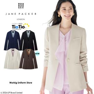 ジェーンパッカー 事務服  ジャケット S-72000 72001 ダブルクロスストレッチ セロリー｜uniform-store