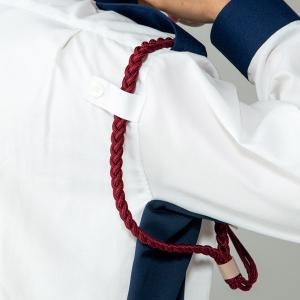 ガードマン制服 メンズ 肩章付長袖ニットシャツ...の詳細画像4
