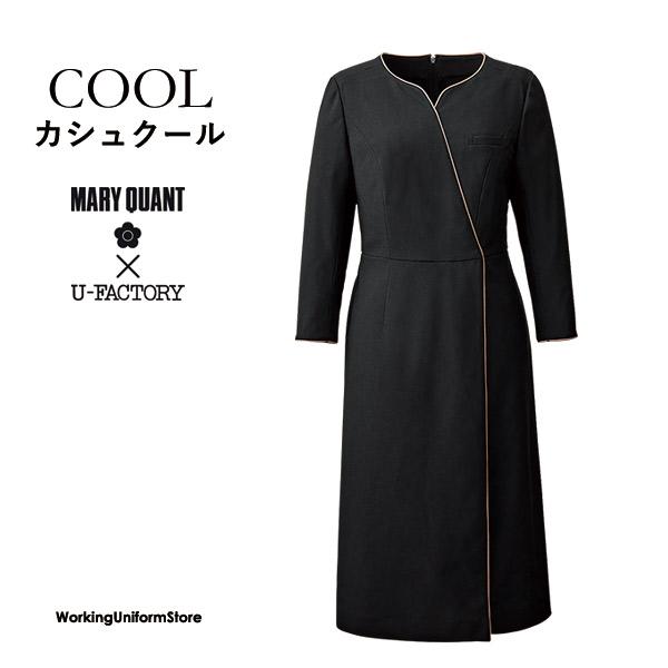 マリークヮント ホテル 受付七分袖ワンピース M57061 アクティブストレッチトリコット