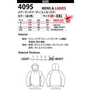 バートル エアーテックフーディ(ユニセックス)...の詳細画像2