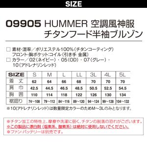 2025年新商品 空調風神服チタン半袖 HUM...の詳細画像2