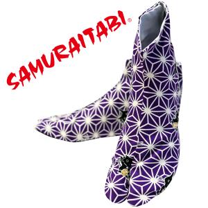 SAMURAITABI 足袋紫猫 柄足袋 女性、男性、子供用、メンズ、レディース ねこ｜uniform100ka