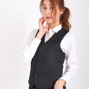 フォーマルベスト 黒 背ベルトあり 男女兼用 ...の詳細画像4