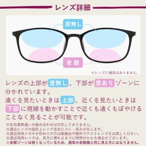 遠近メガネ 遠近両用 老眼鏡 レディース メン...の詳細画像3