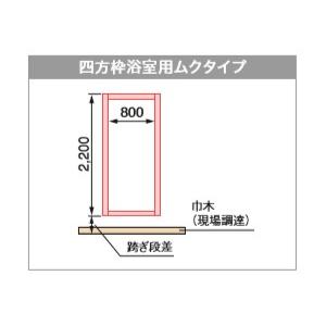 【法人限定】城東テクノ JOTO 抗菌樹脂枠四方枠浴室用ムクタイプ ホワイト  SP-R7506M2...