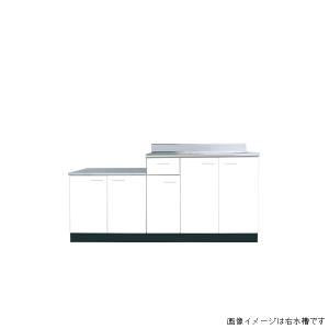 ドルフィン Bシリーズ ジョイントキッチン 間口170cm 奥行46cm【大阪府のみ送料無料】 右水槽 ホワイト BK1700NGR｜unimoku