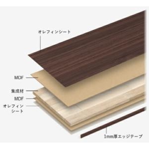 南海プライウッド収納材 グレインランバー ダークウォールナット 20X300X1810mm G20-16-DJ｜unimoku