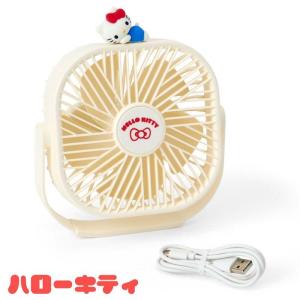 サンリオ キャラクターズ マスコット付き卓上扇...の詳細画像1