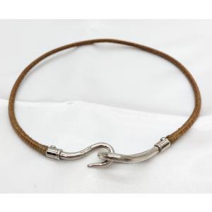 HERMES（エルメス） ジャンボ チョーカー 2way コード ブレスレット 二