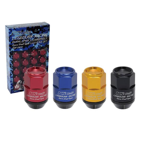 [KYO-EI]キックス レデューラレーシング シェルタイプ ホイールナット＆ロックセット(クローズ...