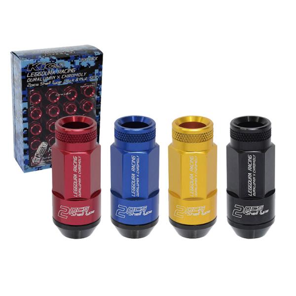 [KYO-EI]キックス レデューラレーシング シェルタイプ ホイールナット＆ロックセット(ローレッ...